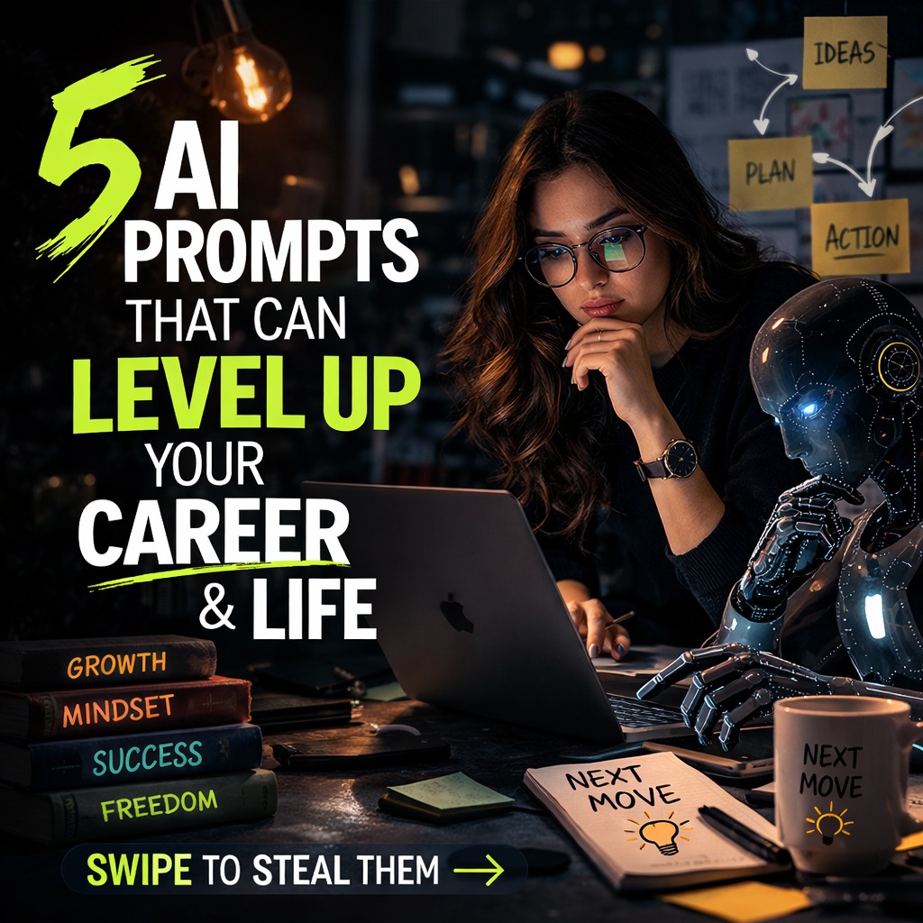 NeuralcoderAi's tweet photo. Most people use AI like Google.
The smartest people use AI like a thinking partner.

Here are 5 powerful AI prompts that can level up your career and life 🧵👇 https://t.co/6sk6WPC23J
