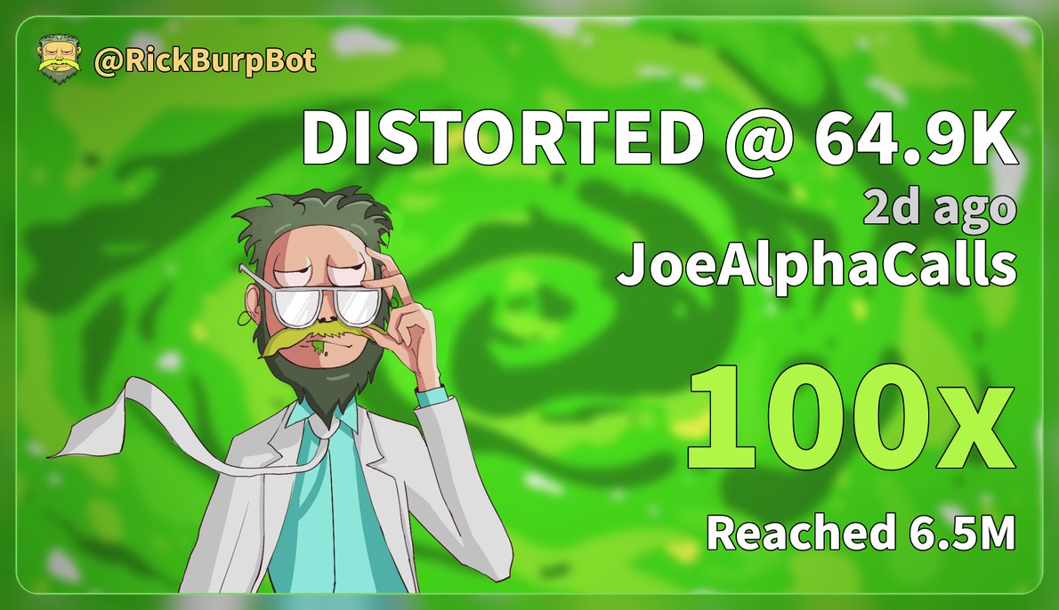 's tweet image. Everyone asks where the early tokens show up.

Example, $DISTORTED called at 64.9K before reaching 6.5M, a 100x.

Now watching $Him.

Those inside Telegram usually see the calls first.
         👇
t.me/joescabal

Eevxpk9U8jxS4bHNtNhica2gPMzSAJACU5VQPezupump