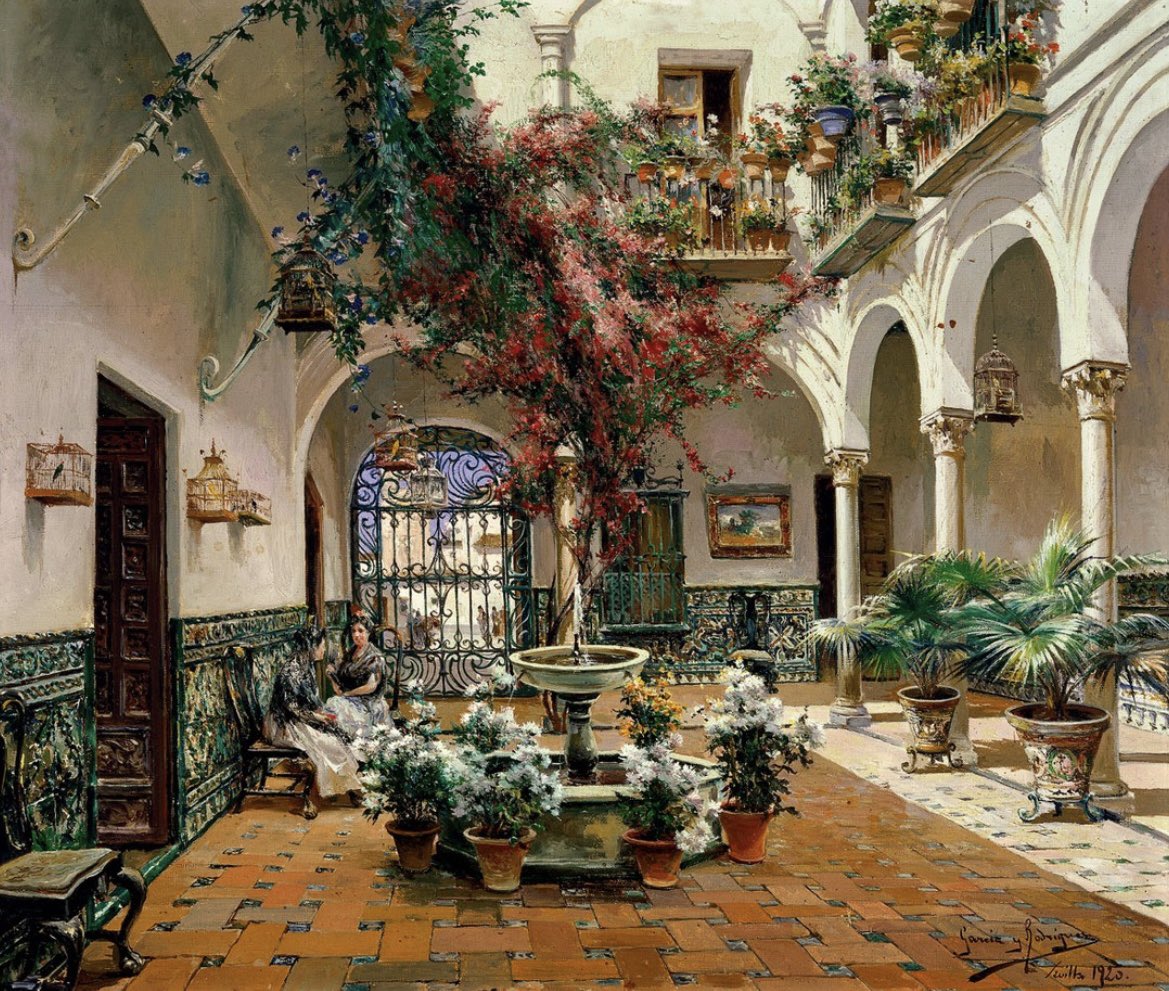 ArtMyWorld2's tweet photo. “Patio interior, Sevilla”

🎨 Manuel García y Rodríguez (España, 1863–1925) ￼ ￼ https://t.co/IQg4dmZi3A