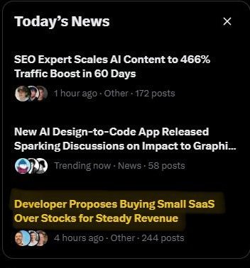 just shared some random thoughts yesterday and somehow it ended up in X news