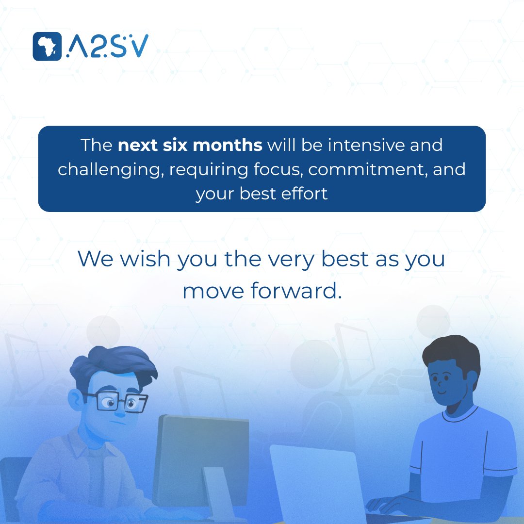 A2_SV's tweet image. A new milestone for our G7 Remote Education students 🚀

They’ve completed the Onboarding Phase and are now moving into the First Education Phase of their A2SV journey.

G7 students, what was the most valuable thing you learned during onboarding? 👇

#A2SV #TechEducation #G7