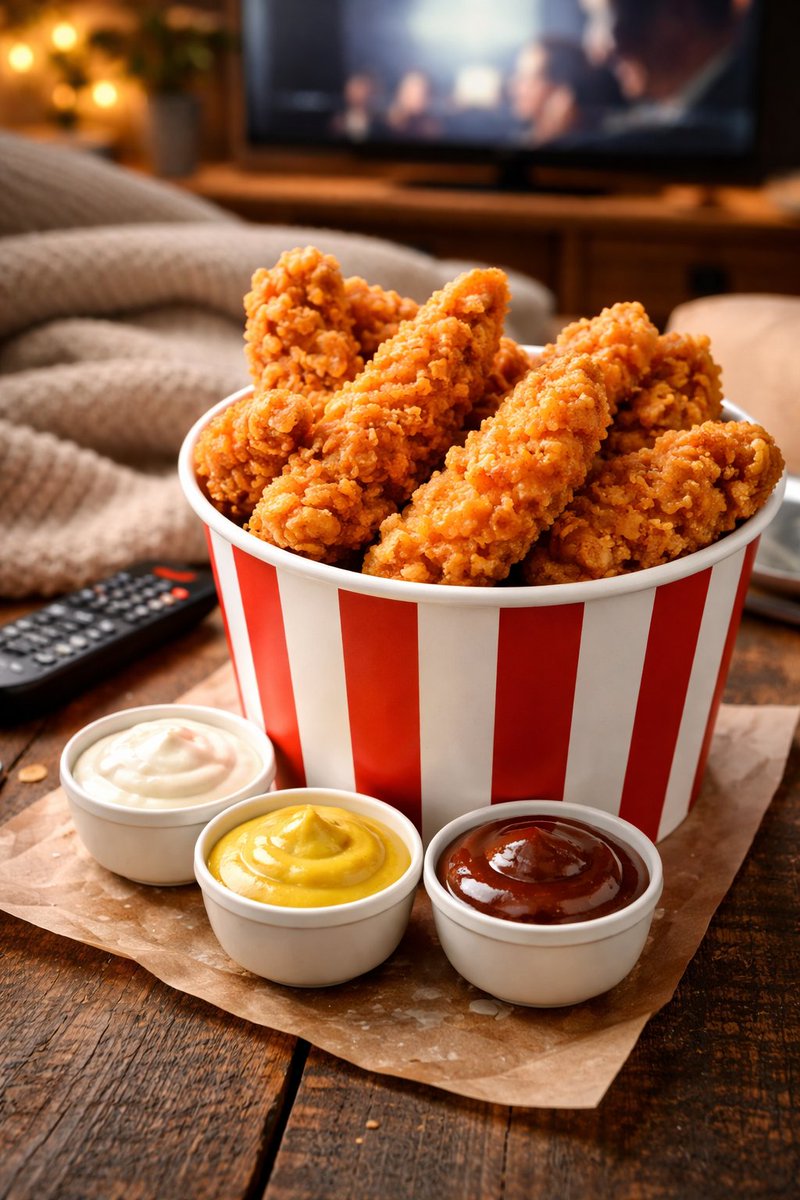 Delicatessenred's tweet image. Crujiente por fuera, jugosa por dentro… 🤤🍗 La pechuga de #pollo Kentucky es el plan perfecto para peli, manta y finde. 🎬🛋️ Ahora viene la gran pregunta: ¿con qué #salsa la vas a disfrutar? 😏