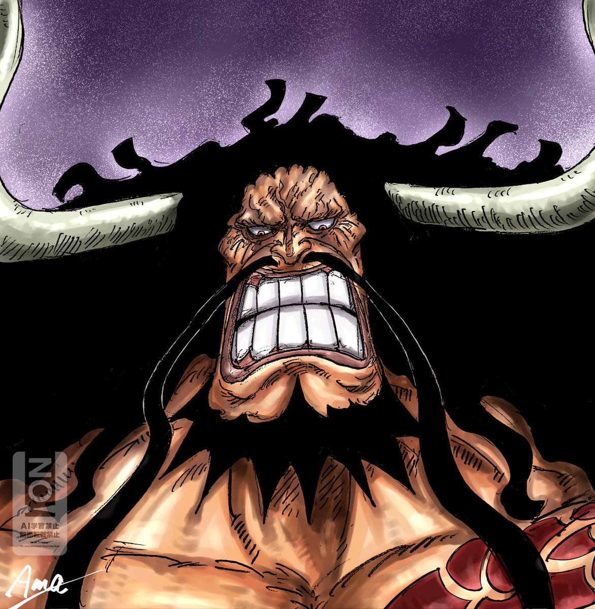 カイドウさん描いてみました！
たこsuさんリクエストありがとうございました🙇
#ONEPIECE #fanart