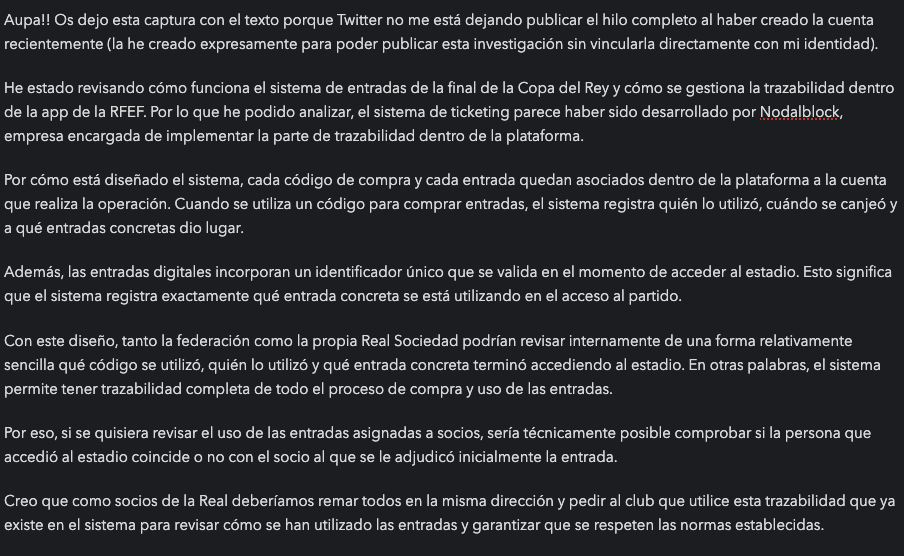 peter_donos's tweet photo. Máxima difusión:
@samuvalcar @AitorSilva98 @MikRec @TxemaOliden @unaaivalverde @Un3DeAbrill @DiazTxema @Peio_Godoy @Ioritzetxebest @cuezva @RealSociedad @seanituarte @adursarasua_ 

#RealSoceidad #FinalCopaDelRey2026 #Entradas https://t.co/gJJDNu3b7z
