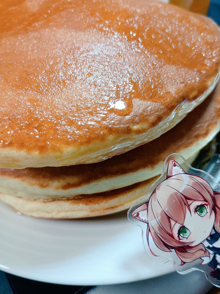🍴😋✨️ 🥞☕🥛😹)))食べたら作業するんよ!

はいっ!😋😹 