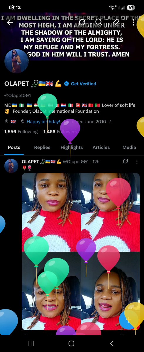 Olapet001's tweet photo. Happy Birthday to me! 🥳🎊💃💃
Say a prayer for me, God has been faithful 🙏 https://t.co/E8RxgJIhPf