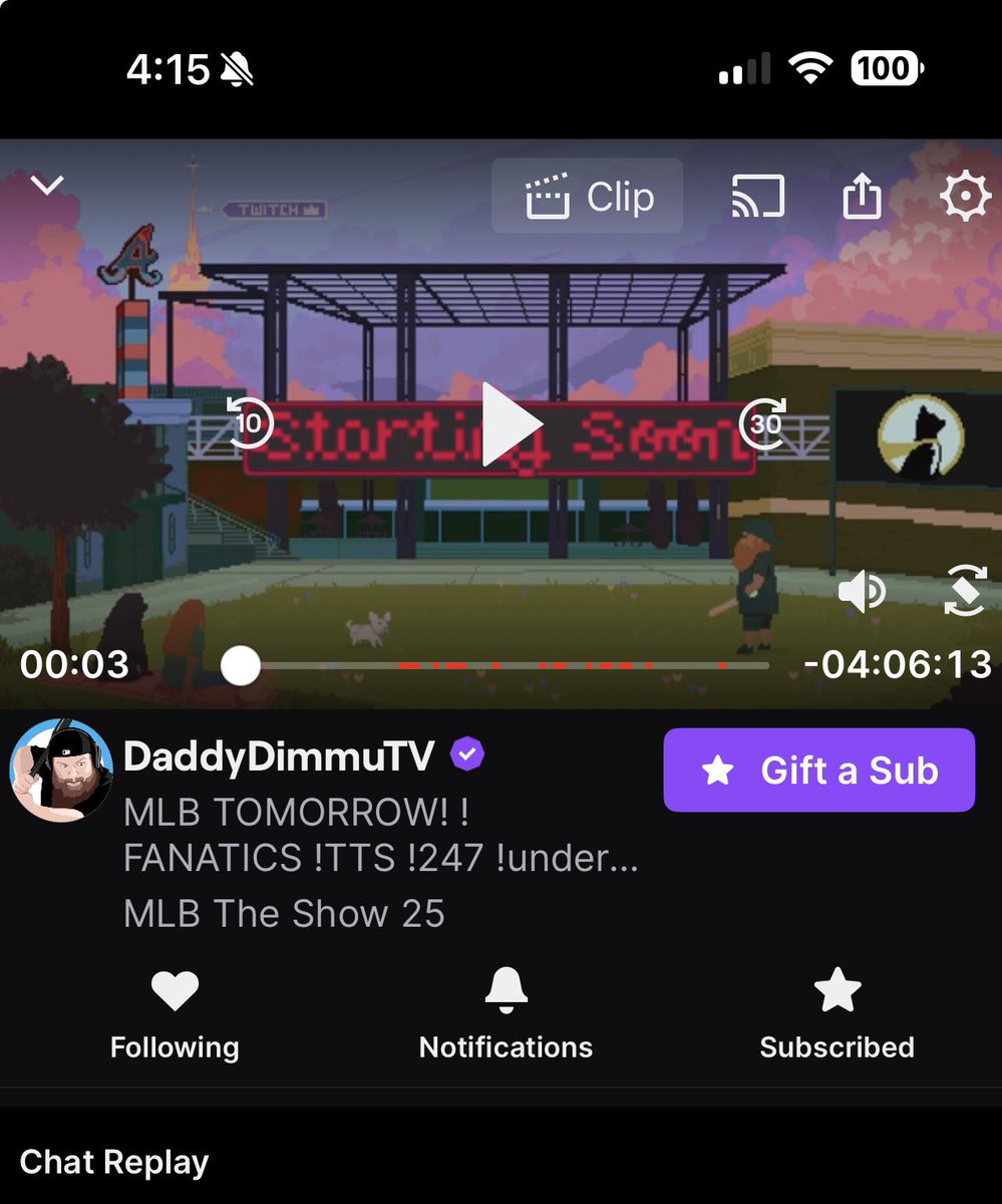 will_c_browning's tweet photo. @DaddyDimmuTv @fanaticslive Was gonna list to the stream on the ride to work but twitch is still blocking out most of the audio via copyright. https://t.co/Hg3QKwCUD8