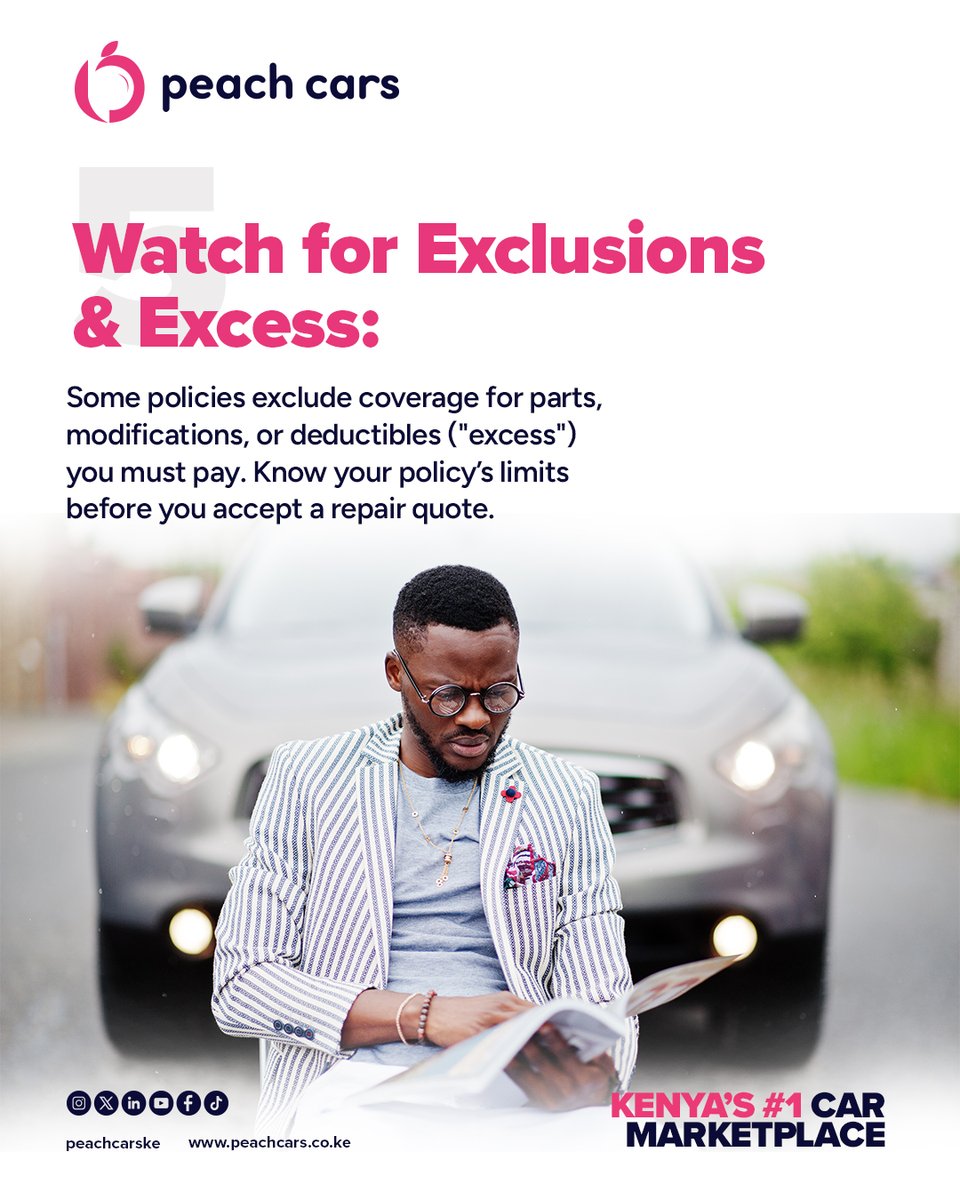 PeachCarsKE's tweet image. Ever had a wild insurance experience? Share your story — we’re listening 👇🏾

#PeachCarsKe #CarBuyingSimplified #InsuranceKe #CarOwnershipTips #UsedCarsKe #NairobiCars
