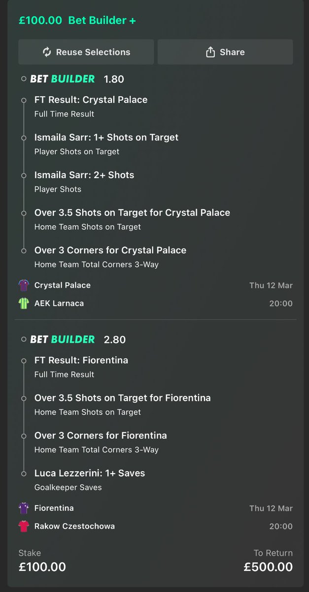Steves_Anders's tweet photo. The BEST UEFA EUROPE LEAGUE acca for this week? ⚽

If this wins I'll give £50 to one person who likes &amp; retweet this post
Let's Go... https://t.co/O0sHwDKavE