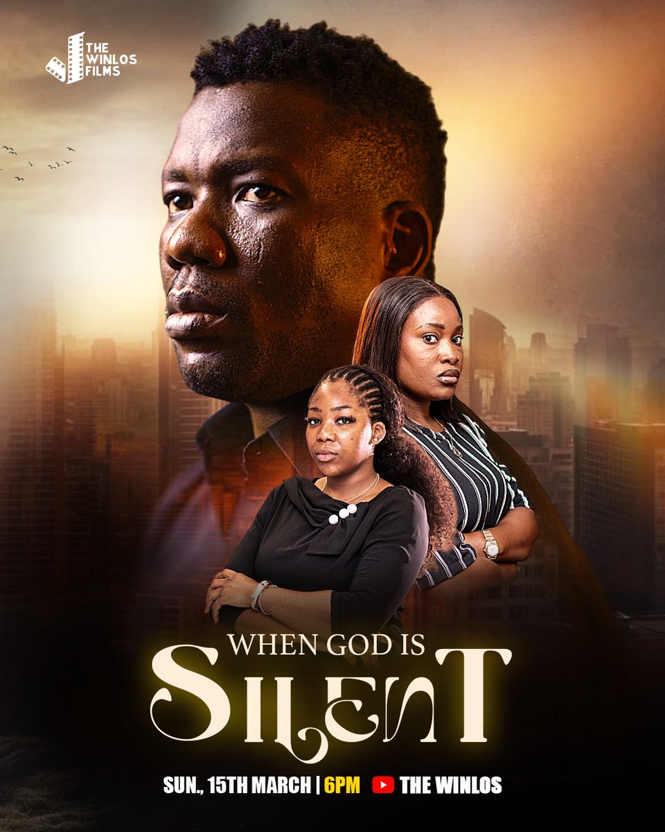 thewinlos's tweet photo. Hello Family!
New movie alert 🎬🔥

WHEN GOD IS SILENT will be Showing this Sunday on the Winlos YouTube channel by 6PM. https://t.co/mZ1hYj1nM6