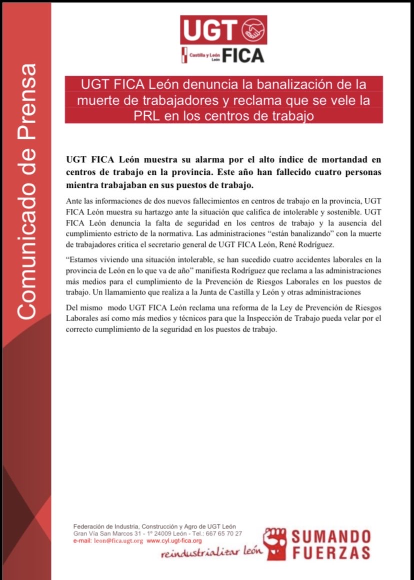 UGT León tweet media