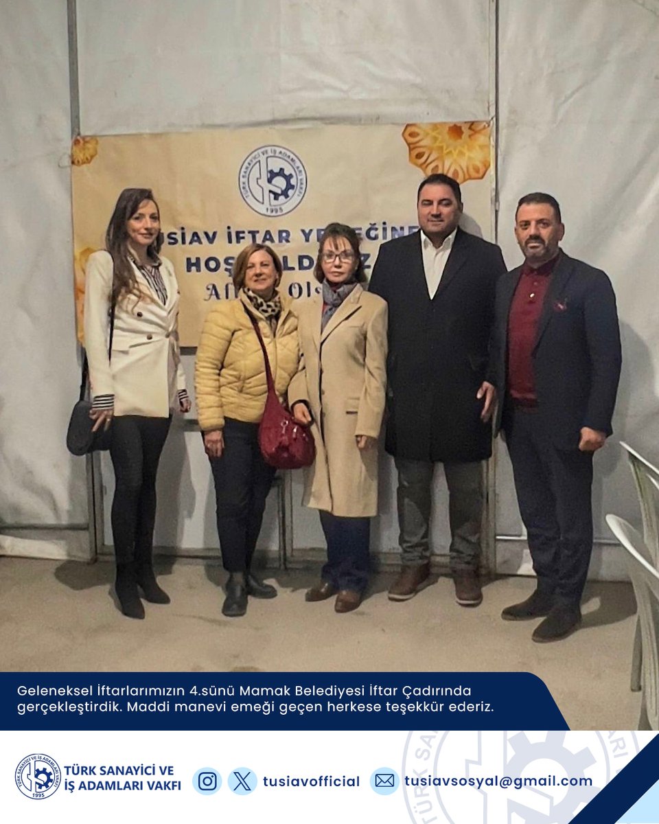 tusiavofficial's tweet photo. Geleneksel İftarlarımızın 4.sünü Mamak Belediyesi İftar Çadırında gerçekleştirdik. Maddi manevi emeği geçen herkese teşekkür ederiz.

#tüsiav https://t.co/bCSXO4sDNt