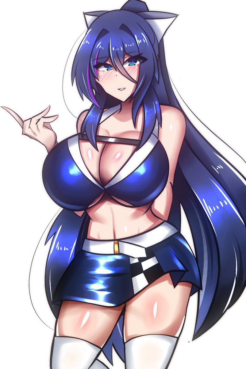 ちょっとレーシングっぽい衣装のうちの子神威さん! 