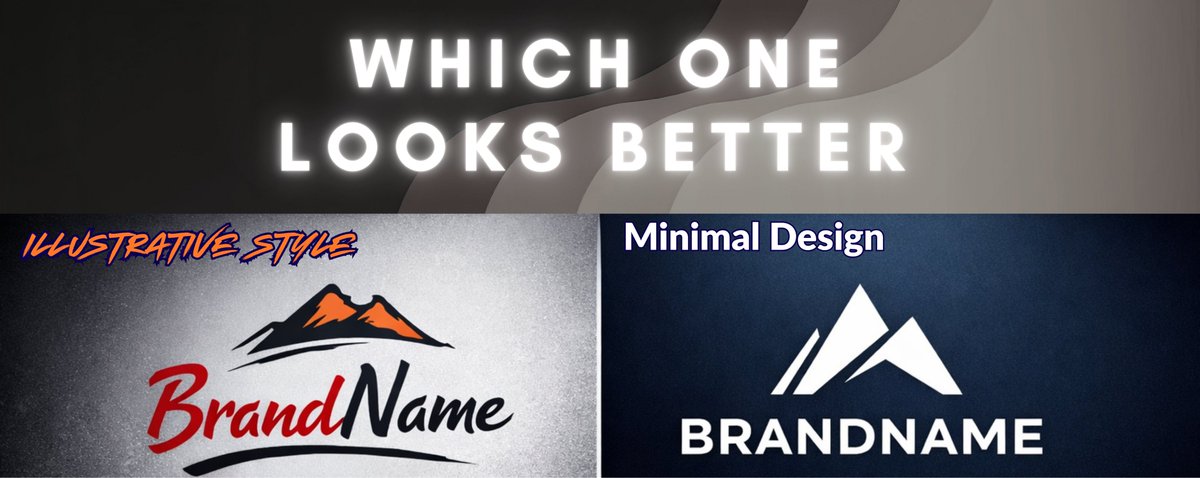 OptivkM80010's tweet photo. Two different logo styles for the same brand concept.A: Illustrative branding style
 B: Minimal modern brandingWhich one would you choose for a brand?Comment A or B 👇Created by Optivk Media

Hashtags:
#logodesign
#branding
#graphicdesign
#designchoice
#optivkmedia https://t.co/Xfw9HPOjIl