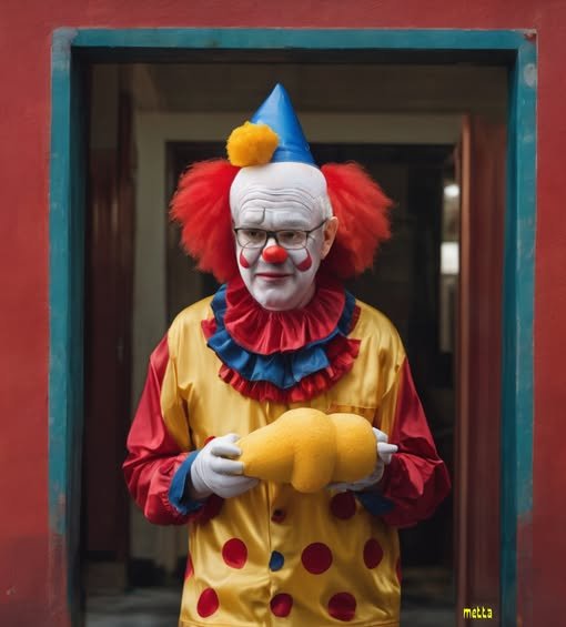 MettaBhavana1's tweet photo. He may be "scott-free" at the NACC, but Scotty will be, always, forever, a clown to me. Circus art by #memestream https://t.co/qnEE5ZPQTB