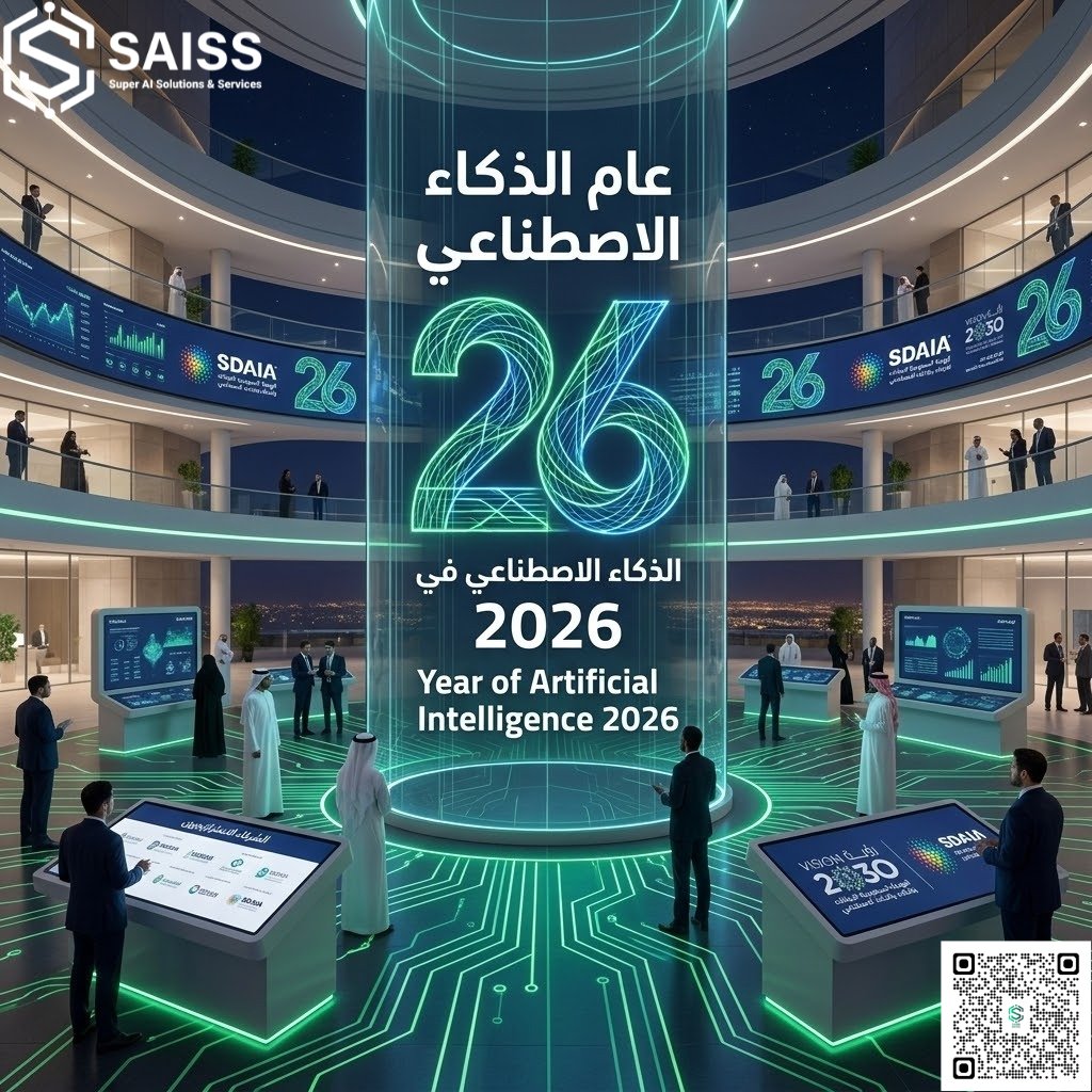 saissai_sa's tweet photo. نتقدم بخالص الشكر والتقدير إلى القيادة الرشيدة على صدور القرار الوزاري القاضي بتسمية 2026 عام الذكاء الاصطناعي في المملكة العربية السعودية
نسأل الله أن يحفظ قيادتنا الحكيمة،وأن يديم على وطننا التقدم والازدهار

سجل هنا
https://t.co/m7eflbX4oR
#ولي_العهد 
#عام_الذكاء_الاصطناعي https://t.co/8u2DPU2m57