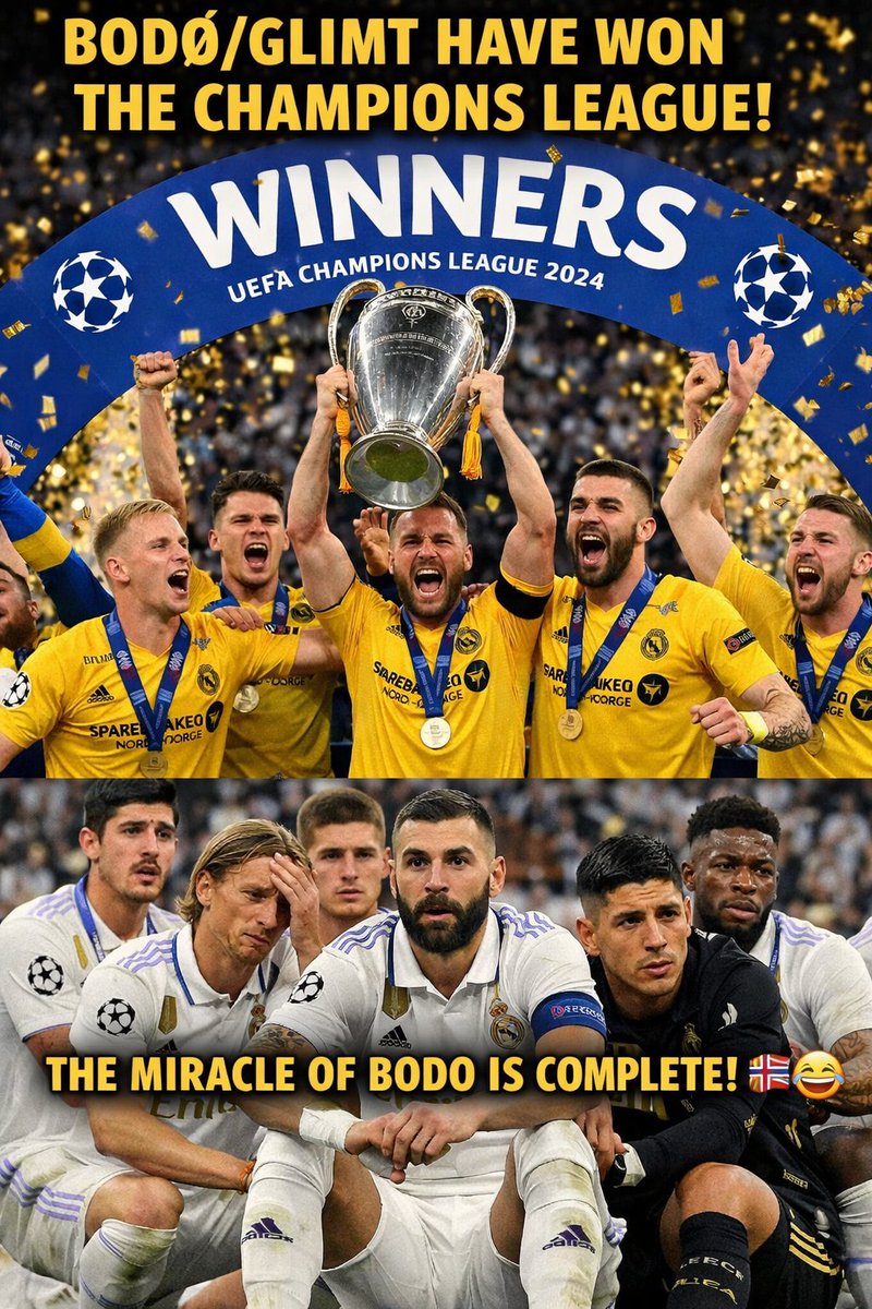 How could the world cope with these if  it came to be true🚨 BREAKING: The football world has officially collapsed.

just won the .

Meanwhile, the big clubs are asking:
“Wait… that was actually possible?” 😭

Football Manager players: We tried to tell you.

#ChampionsLeague