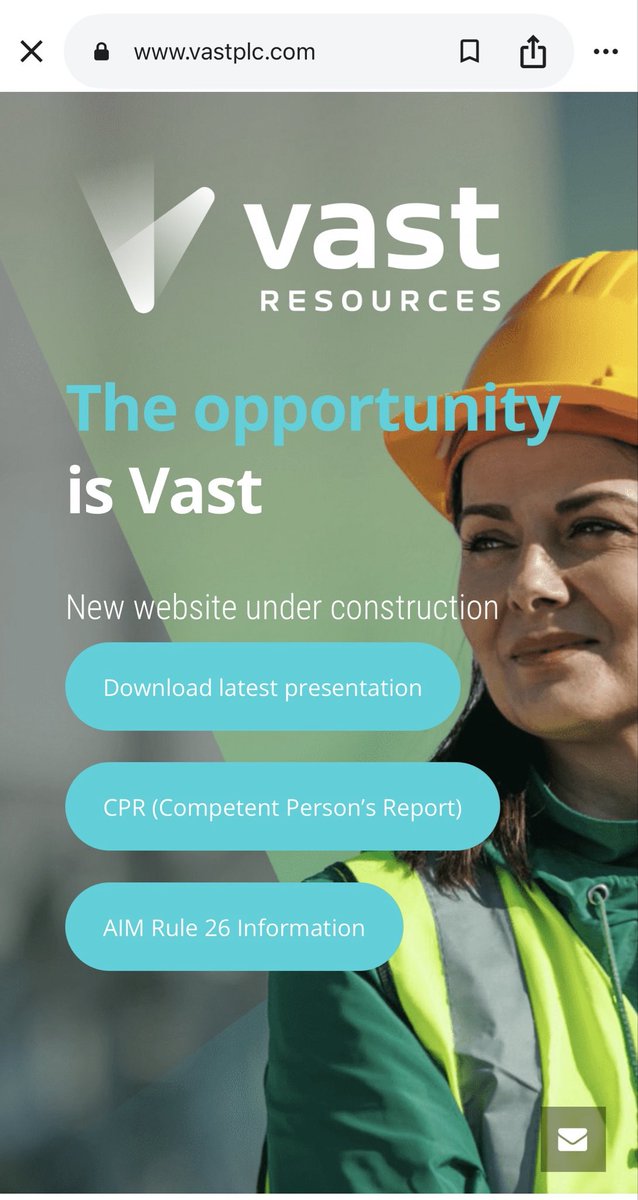 <a href="/edburton34/">Edward Burton</a> vastplc.com

The Vast website has begun to undergo a redesign (New website under construction). This sends a positive signal to investors that Vast may soon be relisted. Investors should pay close attention to the phrase: ‘The opportunity is Vast.’