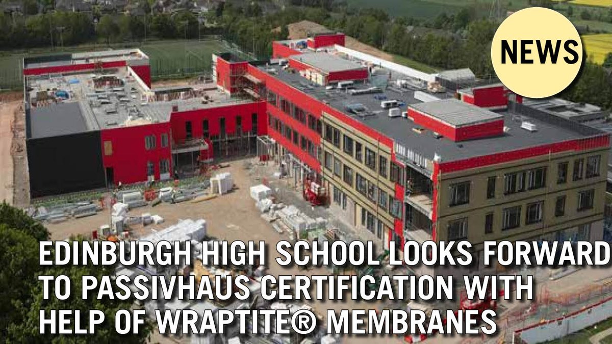 ArchitectsDF's tweet image. Exciting news! A high school in Edinburgh is set to achieve Passivhaus certification with the help of Wraptite membranes. 🌱🏫 Read more here: architectsdatafile.co.uk/news/edinburgh… #SustainableBuilding #Passivhaus #Edinburgh