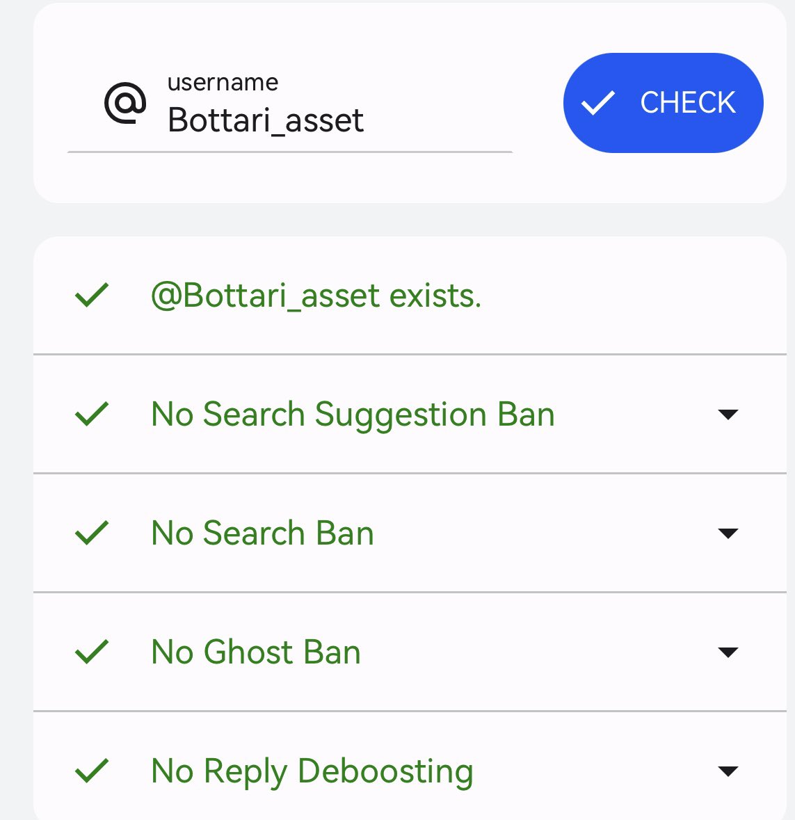 📍유령계(고스트밴) / 서치밴 확인 사이트

여러분!! 아래 사이트에서 @아이디 검색해보세요! 그리고 유령계가 되면 곧 계정 터질 가능성이 높으니 미리 서브계정 파서 대비하시길 바라요…🥹
1. hisubway.online/shadowban
2. shadowban.yuzurisa.com
3. x-shadowban-checker.fia-s.com