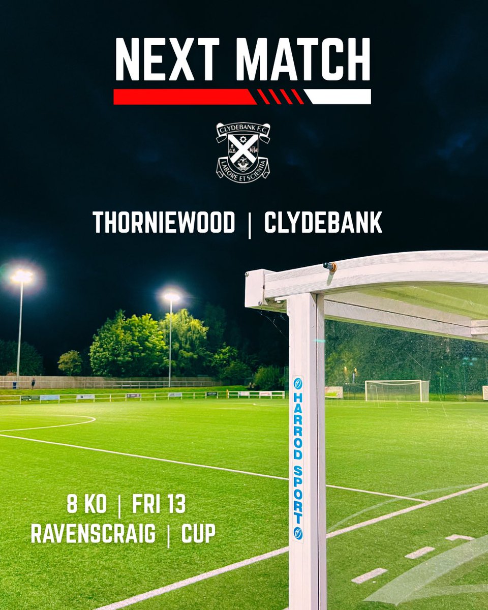 Next Match 🔜

Boys are in cup action in the last 16 away to Thorniewood 

Chance to reach the QF 

⚪️🔴⚫️