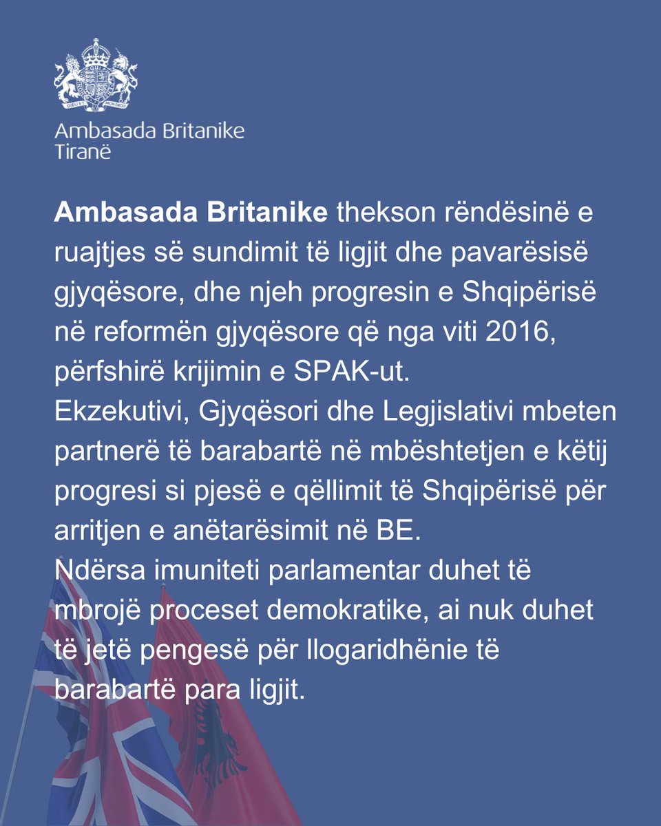 UK in Albania tweet media