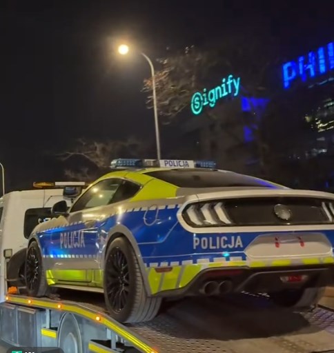 Mustang już jedzie służyć w polskiej policji.