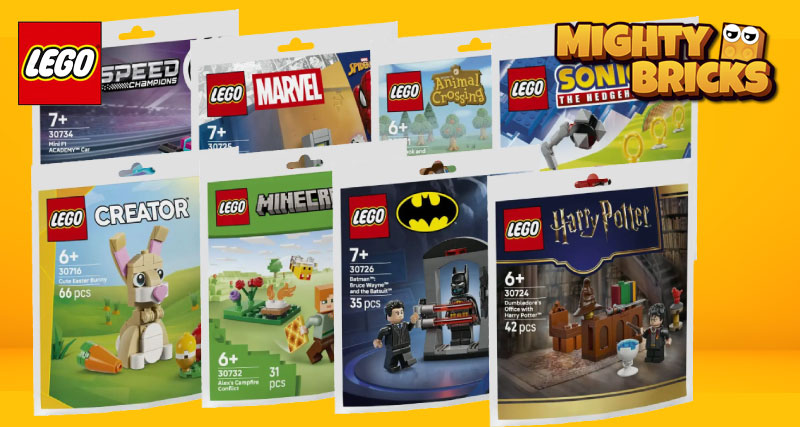 _MightyBricks_'s tweet photo. Neue LEGO Polybags 2026 sind da! 🎉

Mit Mini-Sets aus
🧙 Harry Potter
🦇 Batman
🕷 Spider-Man
⛏ Minecraft
🦔 Sonic

Perfekt für Sammler oder als kleines Geschenk.
Jetzt bei MightyBricks in Teltow erhältlich!

#LEGO #Polybags #LEGONews #MightyBricks

https://t.co/6Un7XjAQPW https://t.co/dq1MRksjNp