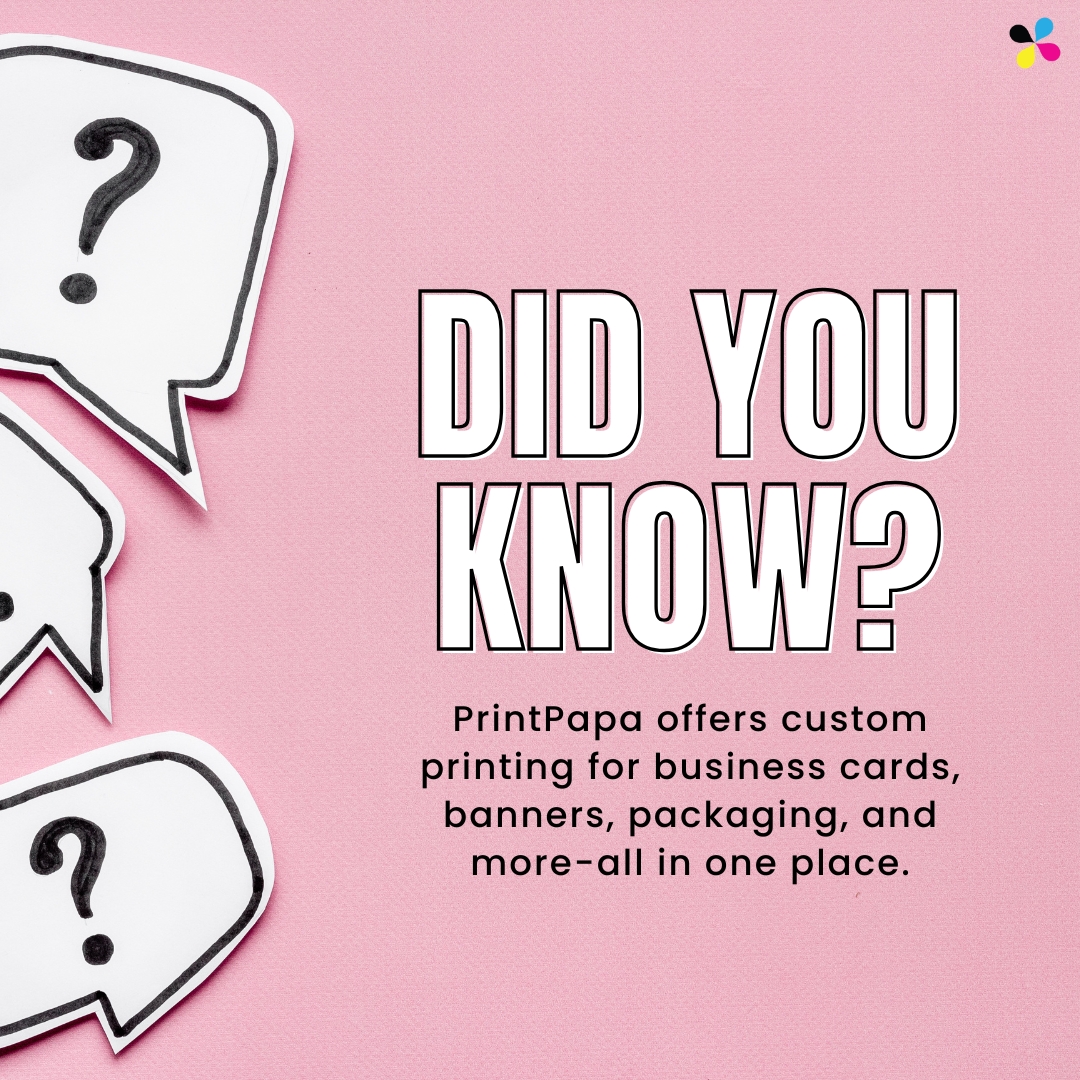 printpapa's tweet image. Did you know PrintPapa is your one-stop shop for custom printing? From business cards and banners to packaging and more, we help businesses stand out with high-quality prints. 
.
.
.
#CustomPrinting #PrintPapa