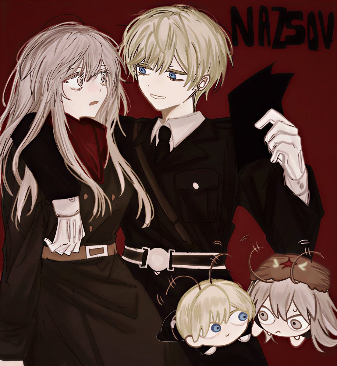 Shirahata_CH's tweet photo. #国擬人化 
#TRUSSR 

ナチソ https://t.co/SADZtwh2iF