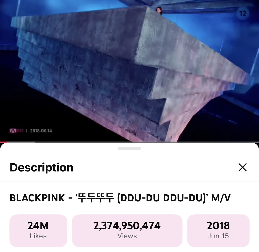 APT has officially surpassed views over  DDU-DU DDU-DU on YouTube. Rosé now holds the most viewed female kpop music video.
