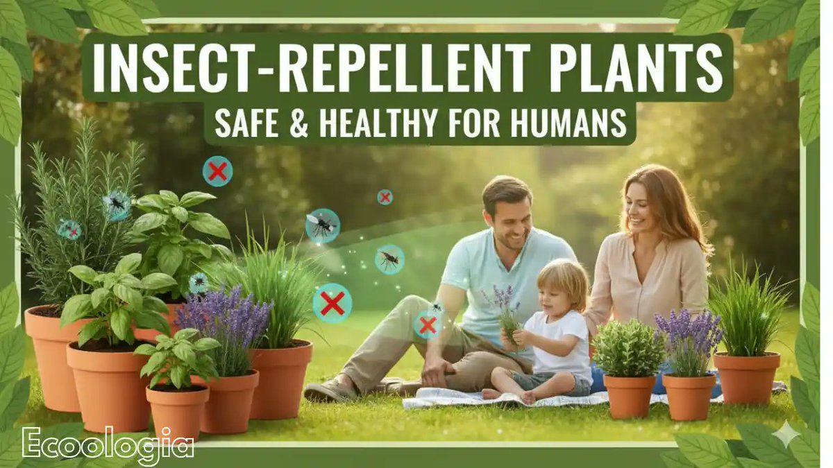 ecoologias's tweet image. Best Insect-Repellent Plants That Are Safe and Healthy for Humans
ecoologia.online/2025/11/best-i…
Discover top insect-repellent plants that naturally keep bugs away and are safe, healthy, and perfect for indoor and outdoor home gardens.
#plants #insectrepellent #insectrepellentplants