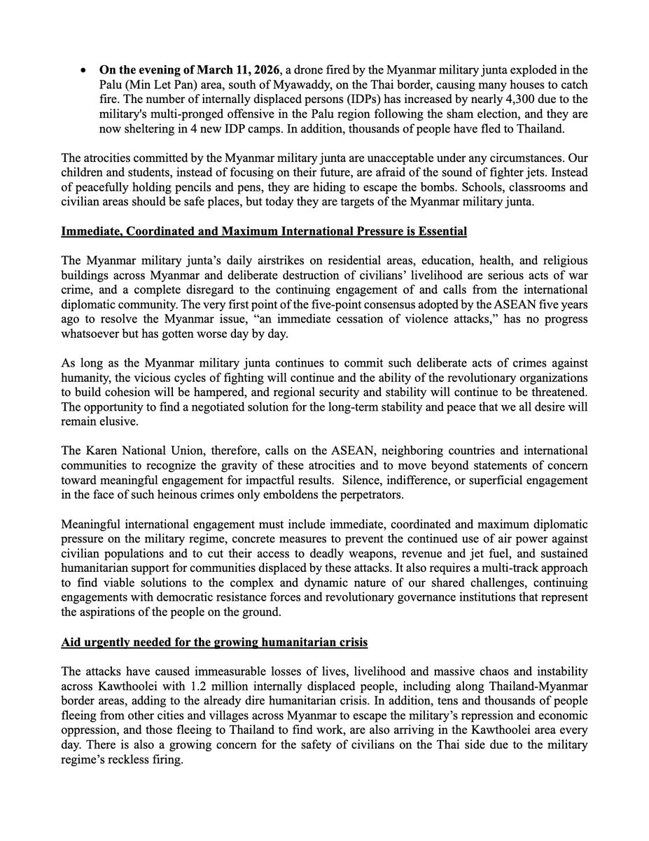 Karen National Union tweet media