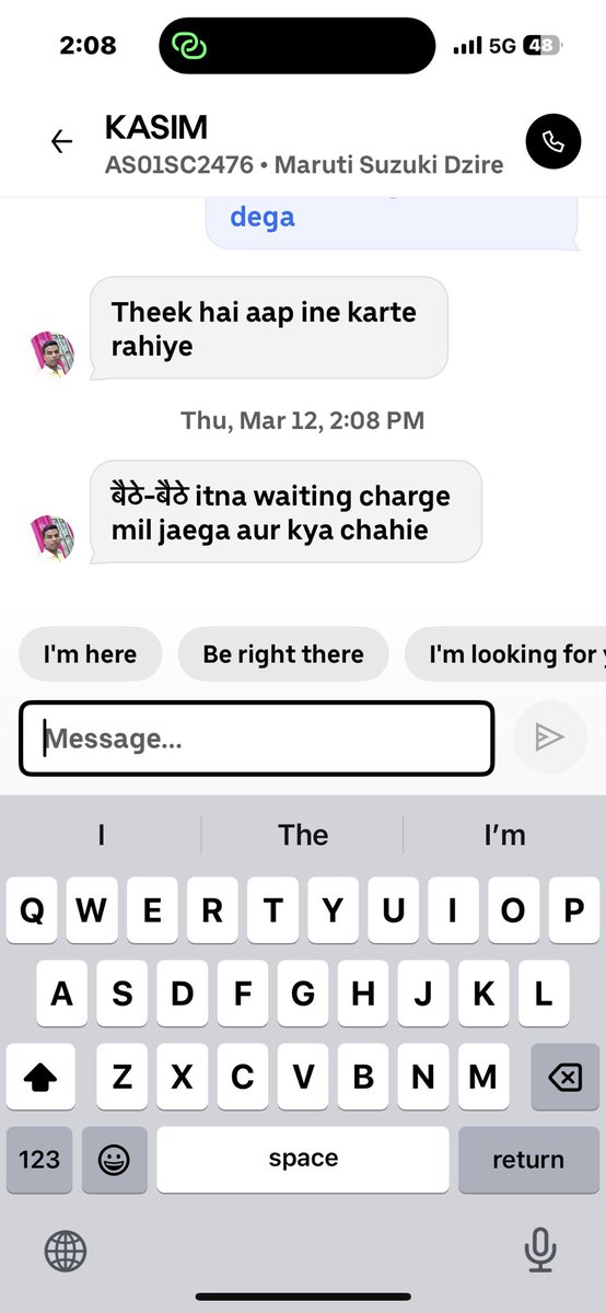 theudeshvlogs's tweet photo. @Uber_India I just booked uber in Guwahati. First of all he is not coming and then he is threatening me to cancel with this comments. 

#uber https://t.co/qOKH8pCjCd