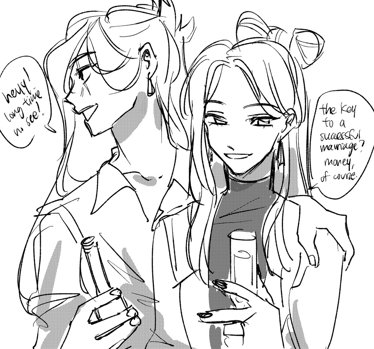 The older lesbian couple you met last night at the gay bar