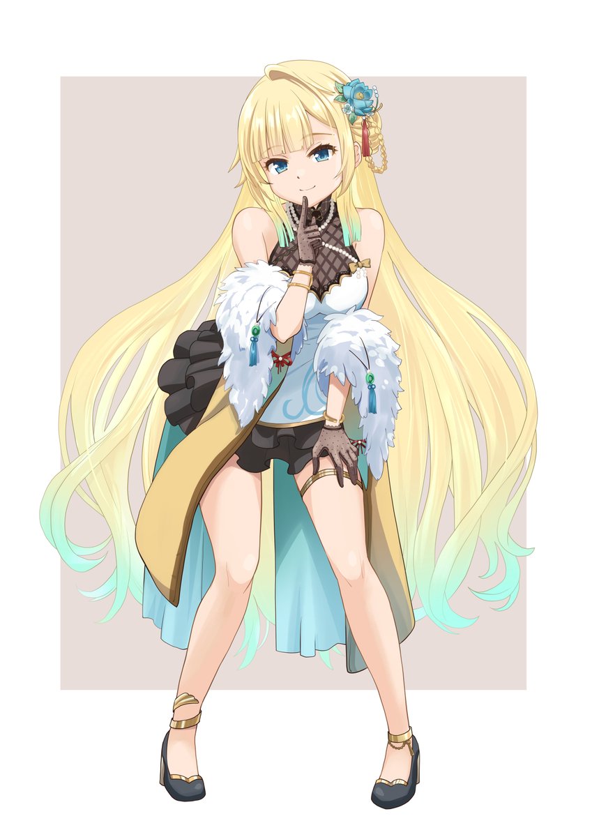 「#Skeb リクエストでぶいすぽの「藍沢エマ」さんを誕生日グッズ衣装で描かせて頂」|葉庭＠のイラスト