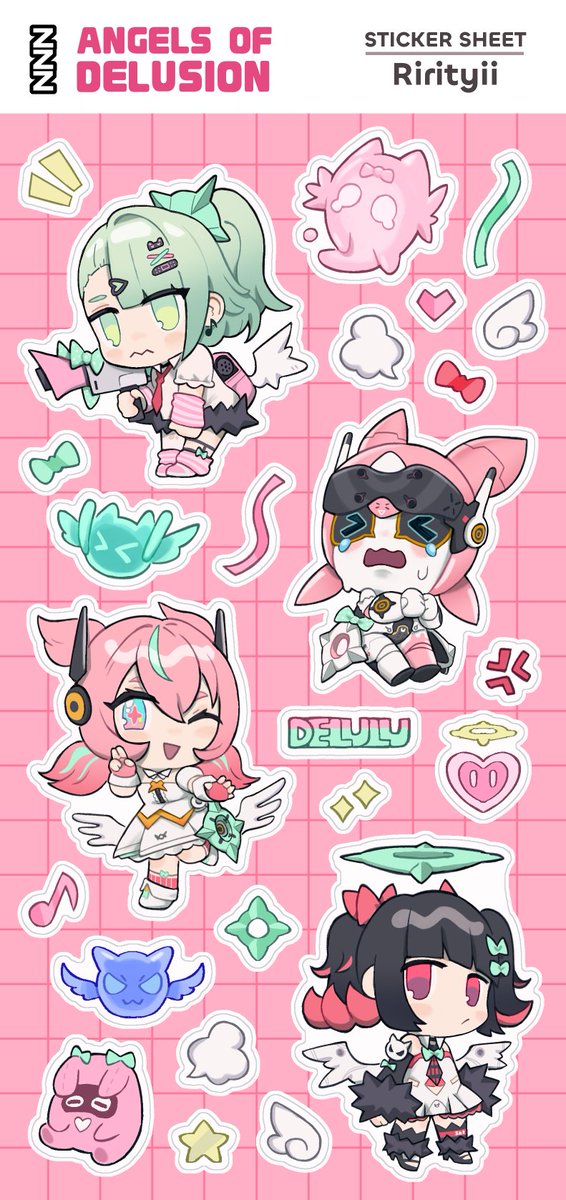 been soooooo long since ive posted but managed to crunch an AOD sticker sheet in time for this weekend at animaga sydney

#ゼンゼロ #ArtofDelusion #zzzero