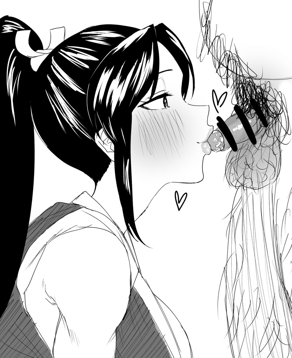 おちんぽ様のお掃除前にキスであいさつする舞 