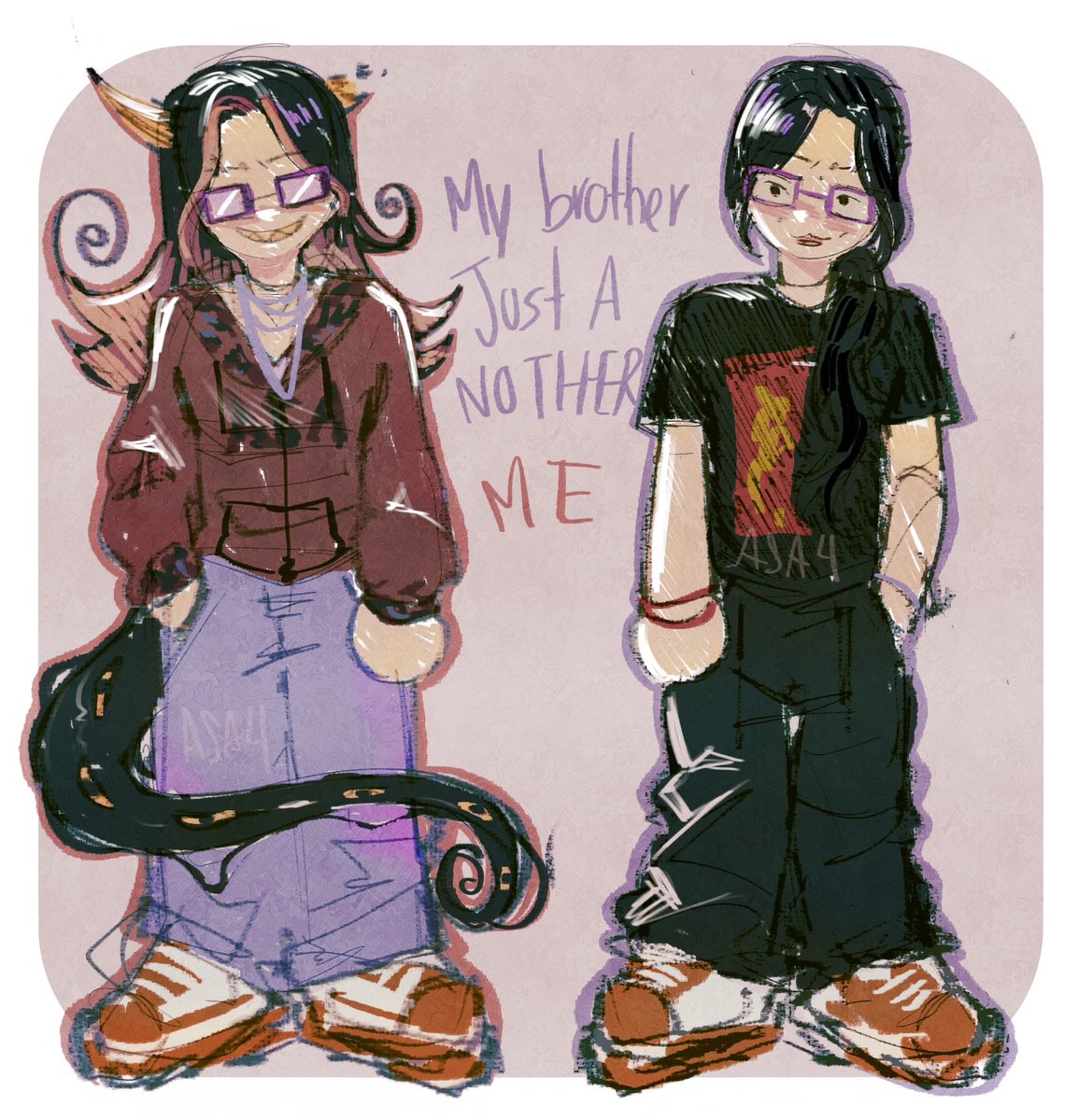 sunmeltings's tweet photo. This drawing is not immune to sans undertale influence https://t.co/jimumxLdLe