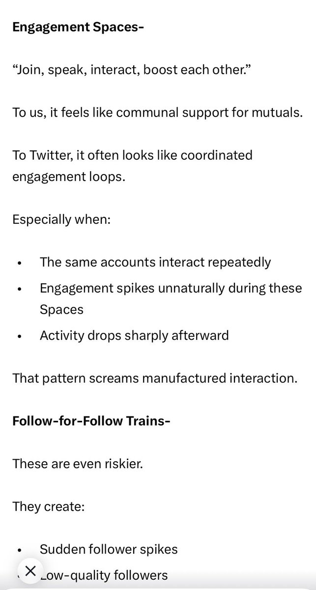 iamLatAnifowose's tweet photo. 🚨 🚨 HOW TO KEEP YOUR X ACCOUNT FROM BEING COMPROMISED OR SUSPENDED 

For me, personally I’ve stopped 🛑 this since I saw Noorie & Heba’s accounts being suspended. These are BIG accounts and out of a blue moon, they got yanked off ‼️ A WORD IS ENOUGH FOR THE WISE. Be real, authentic and let those who feel your contents (niche) be willing to follow you at their leisure without you joining the engagements train or forcing it. It’s a TRAP! 🪤 X only understands volumes and not intentions. 👂

PS: Kindly desist from switching your location, and tweeting (immediately) all of a sudden! Be it via VPN, same IP addresses, same ISP (Internet Service Provider), device sessions sign-ins/instances. All these are being monitored by X and could silently be degrading your account trust. Likewise using multiple accounts on same device, engaging your other account’s posts simultaneously. 🤦🏻‍♂️ 

🚨 📌 These are red flags 🚩 and paint your account(s) as being compromised.

Choose your poison ☠️ wisely… ✍🏻