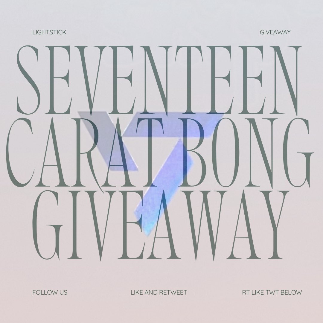 #Bluejayshop_GA 
SEVENTEEN CARAT BONG VER. 3 LIGHTSTICK GIVEAWAY! 🥳

- follow us + <a href="/UnivenceAI/">Univence</a> 🔔
- retweet + rt like twt below
- reply

will draw on march 31 🚶‍♀️