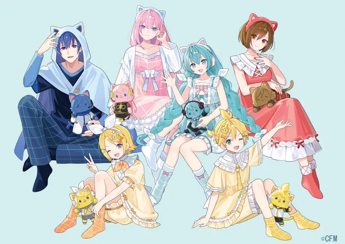 「株式会社ムービック withCAT×ピアプロキャラクターズ」のイラストを描かせていただきました!どうぞよろしくお願いいたします
