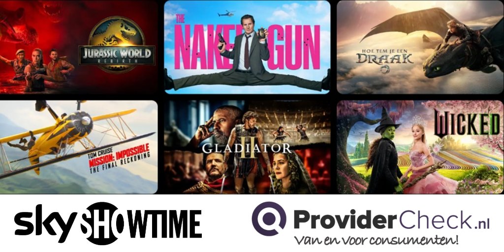 ProviderCheckNL's tweet photo. Wat ga jij vanavond kijken? 🍿

Op SkyShowtime staan ontzettend veel films en series. Maar waar begin je? Wij hebben onze 5 favoriete kijktips voor je verzameld, inclusief een leuke bonustip.

👉 Lees onze SkyShowtime Top 5: https://t.co/chkcqr3Xc5

#SkyShowtime #Kijktips https://t.co/hIjzcQAWl6