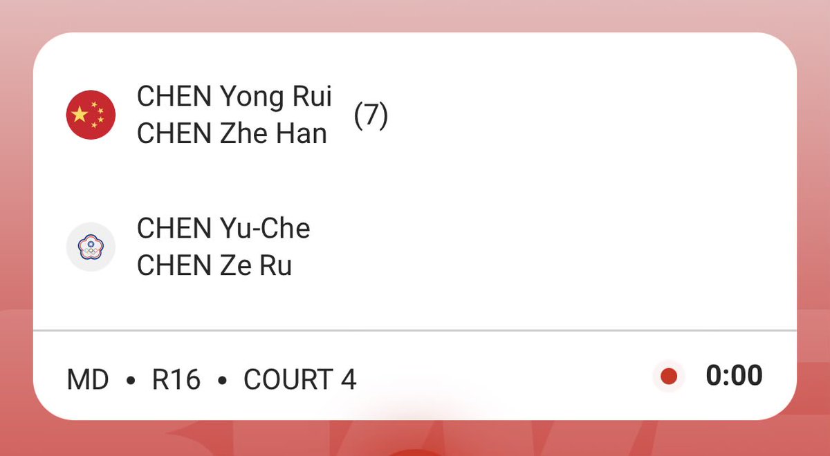 Bukan dua, namun empat Chen.