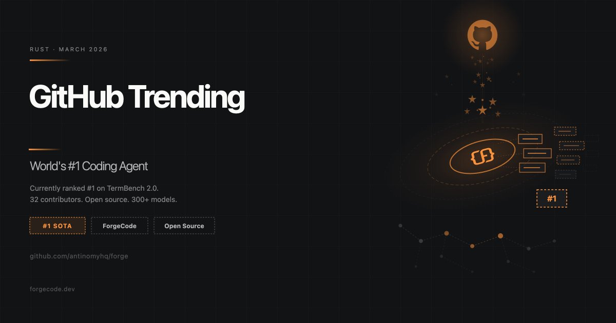 ForgeCode - Worlds #1 Coding Agent tweet media