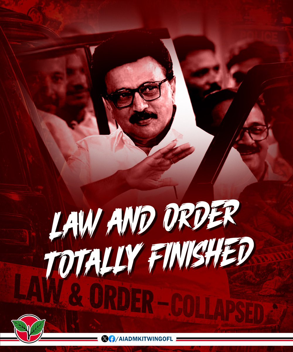 satyenaiadmk's tweet photo. Law and order has completely collapsed under the DMK regime.
@mkstalin 

#Can_SHE_LiveInTN https://t.co/OKWtEoINW0