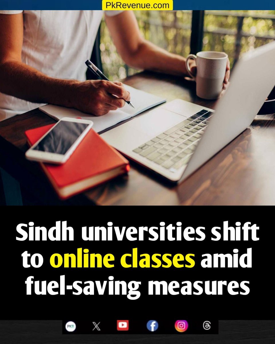 pkrevenue's tweet image. Sindh universities shift to online classes amid fuel-saving measures

Read More: pkrevenue.com/sindh-universi…

#PakistanNews #onlineclasses #Sindhuniversity #PetrolShortage