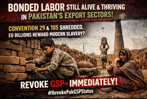 sorathsindhi64's tweet photo. Bonded labor still alive &amp; thriving in Pakistan’s export sectors. Convention 29 &amp; 105 shredded. EU billions reward modern slavery? Revoke GSP+ immediately! Revoke Pak GSP Status https://t.co/qy8oRo5NQE