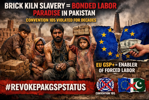 sorathsindhi64's tweet photo. Brick kiln slavery = bonded labor paradise in Pakistan. Convention 105 violated for decades. EU GSP+ = enabler of forced labor. Revoke! Revoke Pak GSP Status https://t.co/88Gt9cU12Z