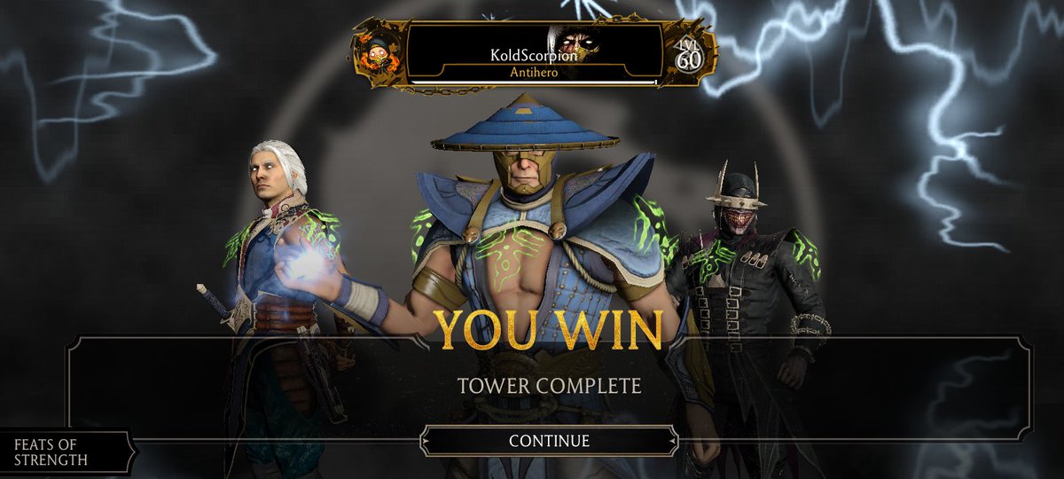 koldscorpion's tweet photo. Event: Edenian Fatal Tower 
Round: 1
Battle: 200/200
Rewards: MK11 Rain ⛈️ &amp; Princess Guard 🟣🐯
Game: #MKMobile 🎮 

Remarks: MK11 Fujin &amp; Injustice 2 Raiden aren't pregnant, but they always deliver! 😂🌪️⚡ https://t.co/0IuACbNHgk